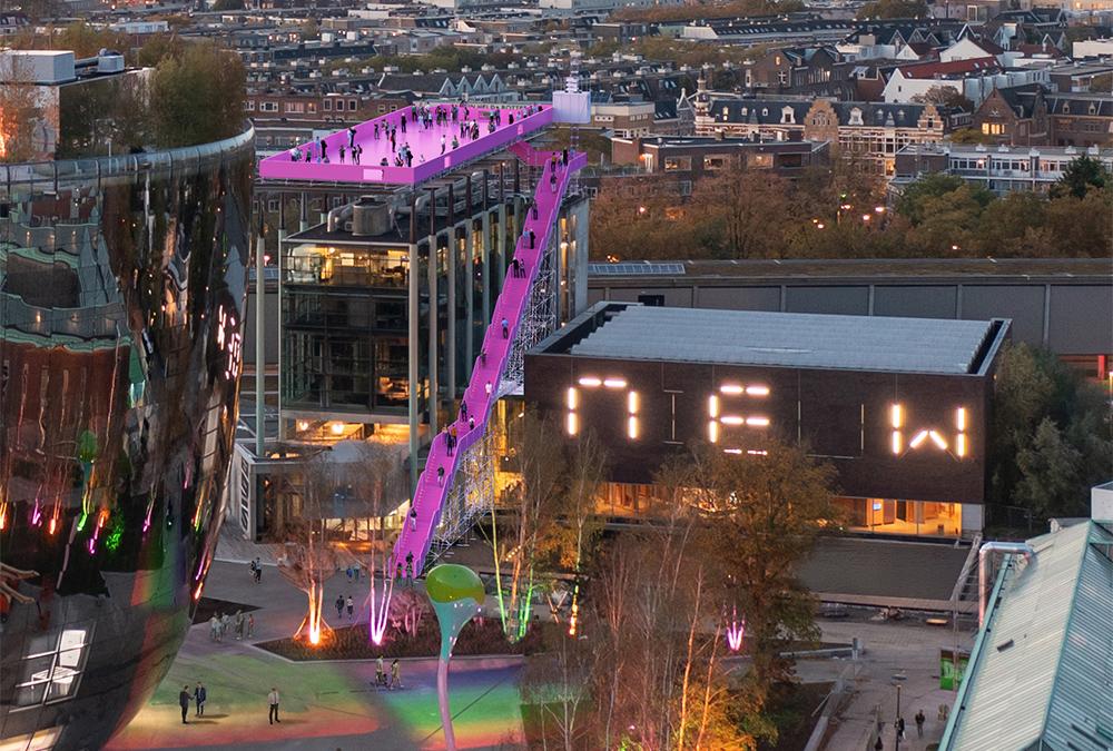„The Podium“: Event-Plattform über den Dächern von Rotterdam. (Bild: MVRDV)
