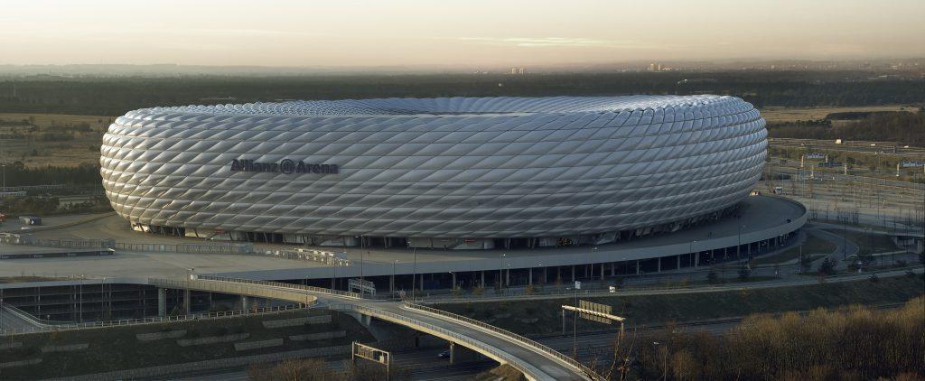 Ein prominentes Beispiel für den Einsatz von ETFE: Die Allianz Arena in München
