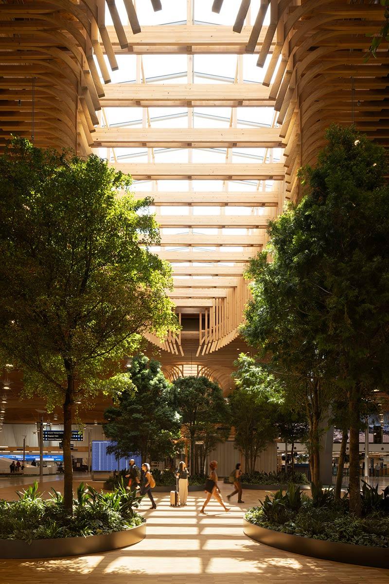 PDX Airport, Flughafen Portland, Oregon, ZGF Architects, Holzbau, Holzdach