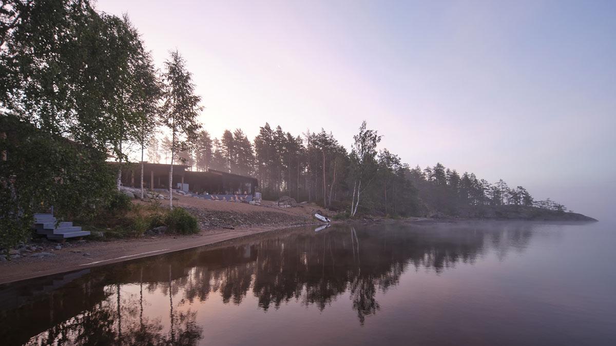 Pistohiekka Resort, Studio Puisto, Holzbau, Finnland, Seenplatte, Sauna, Restaurant