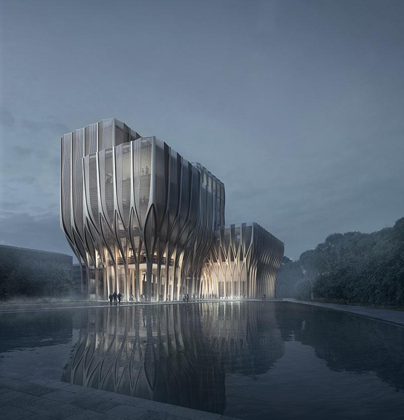 Sleuk Rith Institut, Kambodscha, Phnom Penh, Zaha Hadid Architects