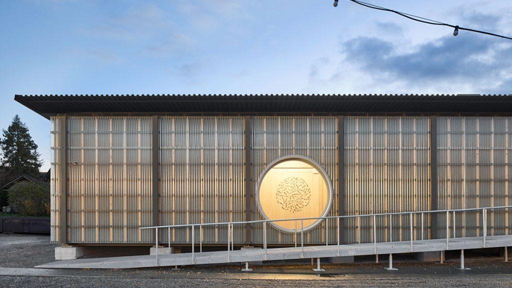 Temporäre Sporthallen, Schweiz, Pool Architekten, Blumer Lehmann, Kanton Zürich, Holzbau