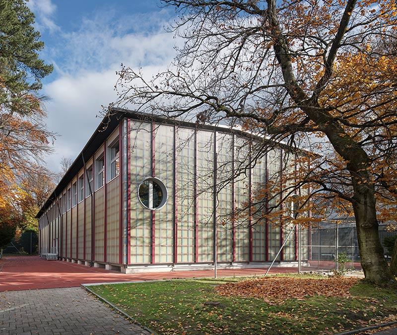 Temporäre Sporthalle Enge, Schweiz, Pool Architekten, Blumer Lehmann, Kanton Zürich, Holzbau 