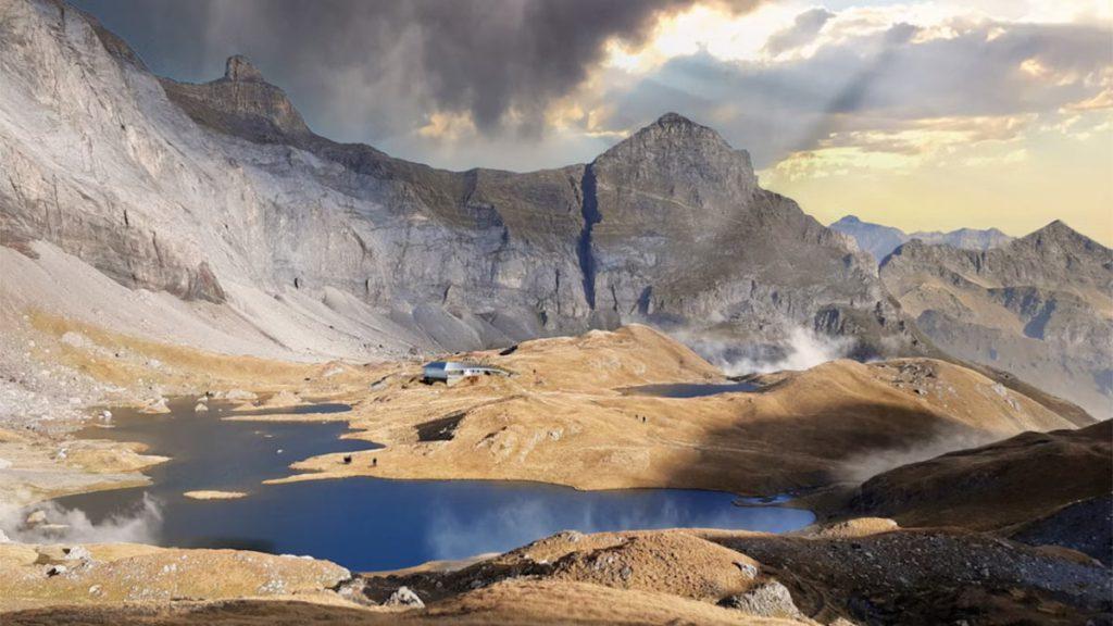 Refuge de Barroude, Snøhetta, Nationalpark Pyrenäen, Holzbau