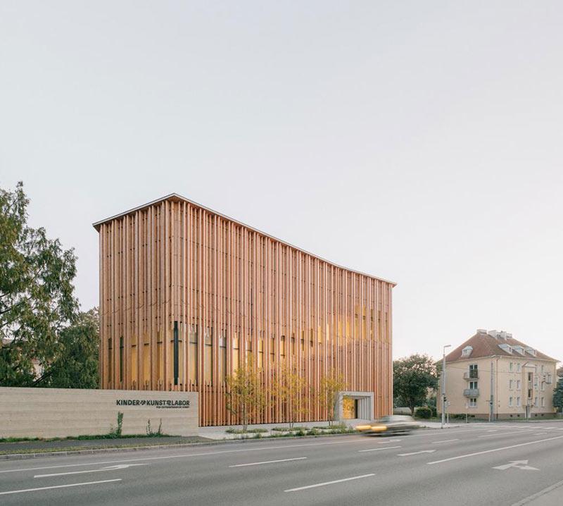 KinderKunstLabor, Schenker Salvi Weber, St. Pöten, Holzbau, Museum 