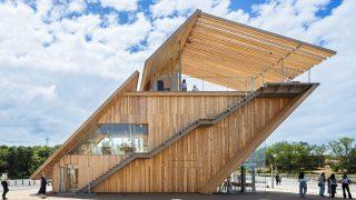 Tottori Takahama Café, Kengo Kuma & Associates, Japan, Holzbau