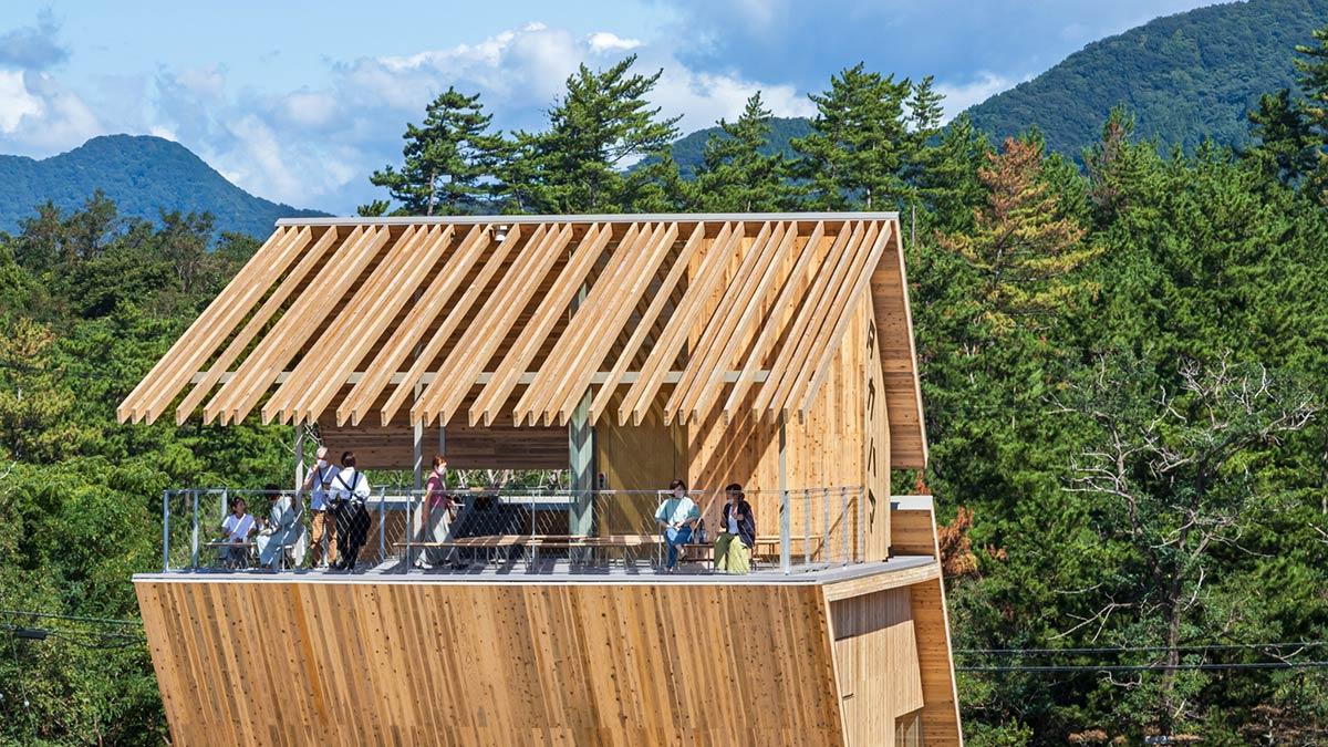 Tottori Takahama Café, Kengo Kuma & Associates, Japan, Holzbau
