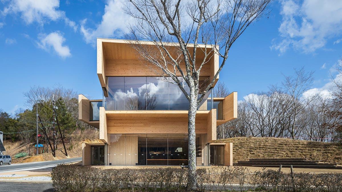 Kibi Kogen N Square, Kibichuo, Japan, Kengo Kuma & Associates, Holzbau, Büro