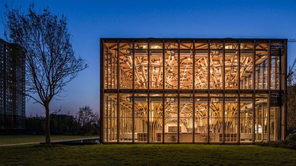 Longfu Life Experience Center, LUO Studio, China, Holzbau