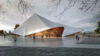 Nationaltheater Kosovo, Bjarke Ingels Group, BIG, Pristina, Holzbau, Opera and Ballet Theatre