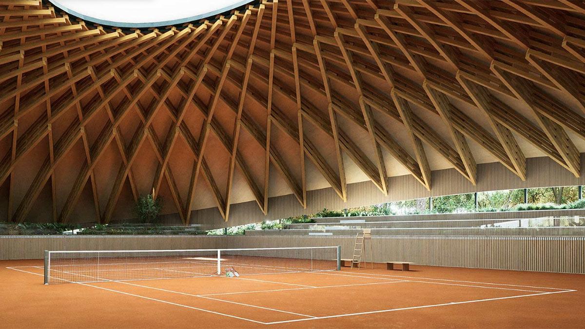 GS Tennis Court, Victor B. Ortiz, Tennishalle, Holzbau, Brasilien